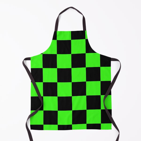 Item preview, Large Checkered - Black and Neon Green designed and sold by JustPatterns2.