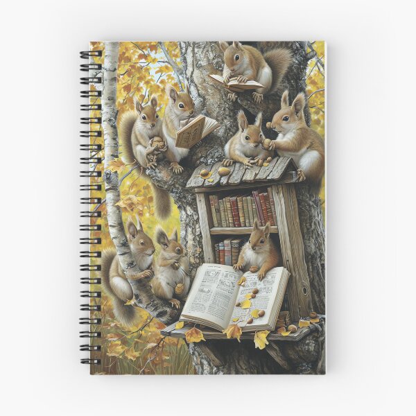 Item preview, Autumn Forest Squirrel School designed and sold by cute-animals99.