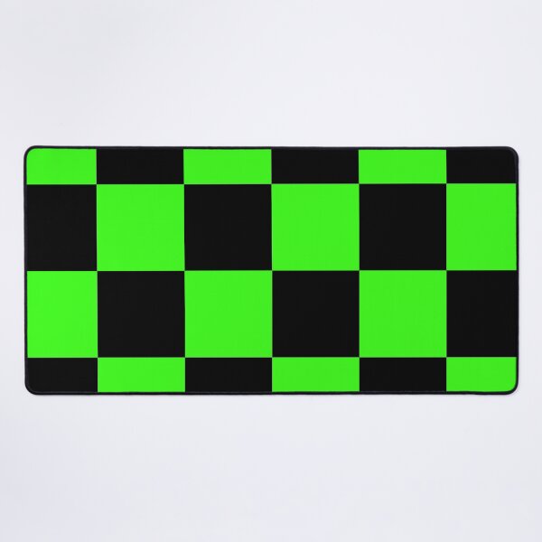 Item preview, Large Checkered - Black and Neon Green designed and sold by JustPatterns2.