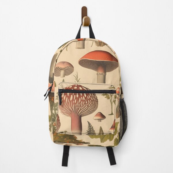 Item preview, Vintage Botanical Mushrooms & Ferns designed and sold by TeaTimePrints.