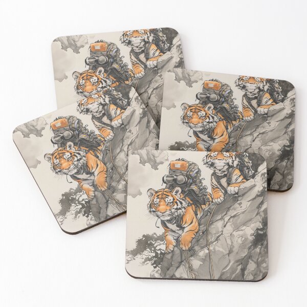 Item preview, Climbing Tigers designed and sold by cute-animals99.