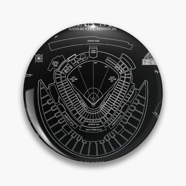Item preview, Kauffman Stadium (White Stencil-No Background) designed and sold by BGALAXY.
