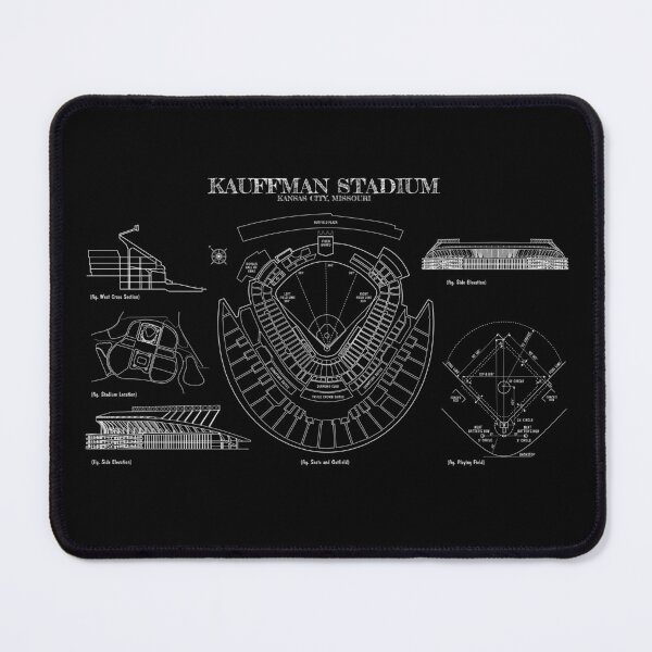 Item preview, Kauffman Stadium (White Stencil-No Background) designed and sold by BGALAXY.
