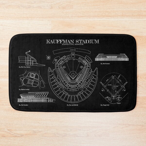 Item preview, Kauffman Stadium (White Stencil-No Background) designed and sold by BGALAXY.