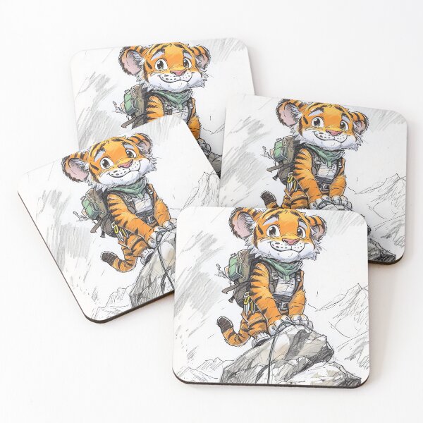Item preview, Tiger Climbing Heights designed and sold by cute-animals99.