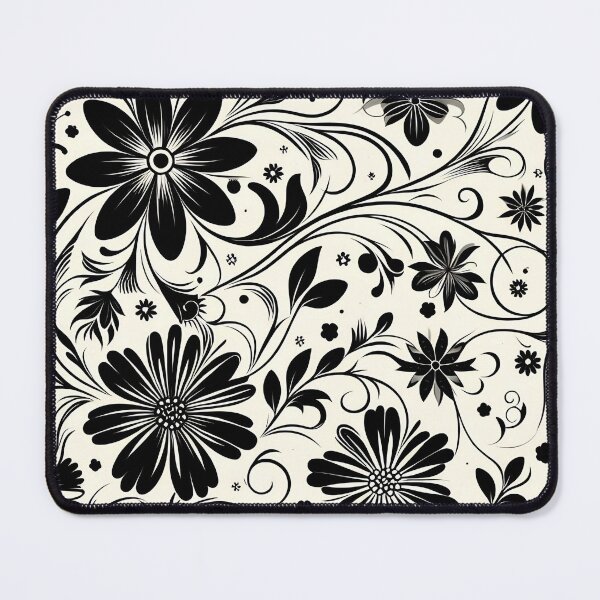 Item preview, Black and White Floral Pattern  designed and sold by GraphicsClub.