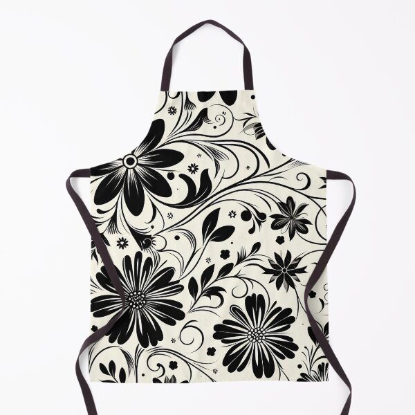 Item preview, Black and White Floral Pattern designed and sold by GraphicsClub.