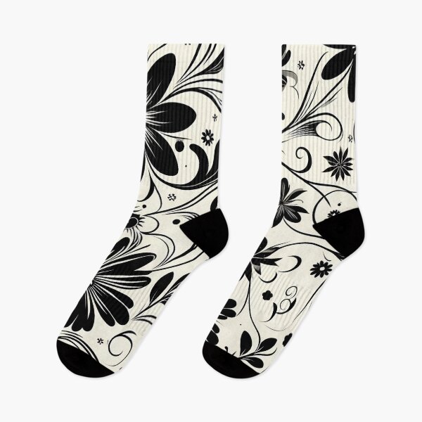 Item preview, Black and White Floral Pattern  designed and sold by GraphicsClub.