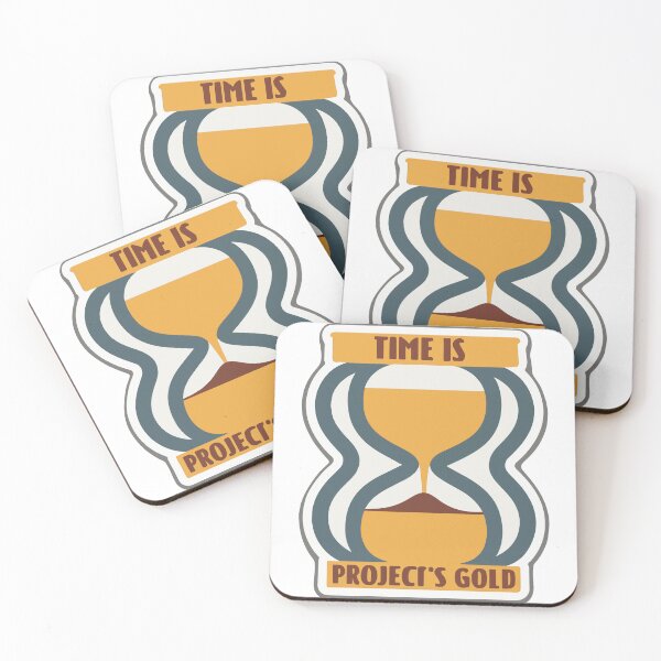 Item preview, Time is Project's Gold - Minimalist Hourglass Design designed and sold by NiftyWrx.