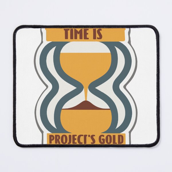 Item preview, Time is Project's Gold - Minimalist Hourglass Design designed and sold by NiftyWrx.