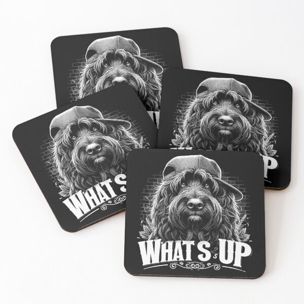 Item preview, Schapendoes What's up Gangsta cool dog gift designed and sold by Pineapple-Tree.