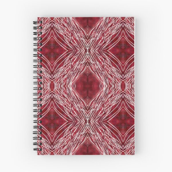 Item preview, Red Witches Hair Monoprint Pattern designed and sold by vallisrowe.