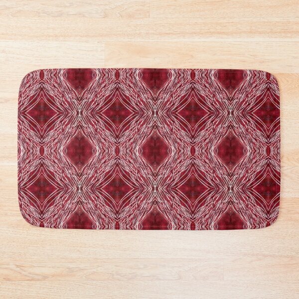 Item preview, Red Witches Hair Monoprint Pattern designed and sold by vallisrowe.