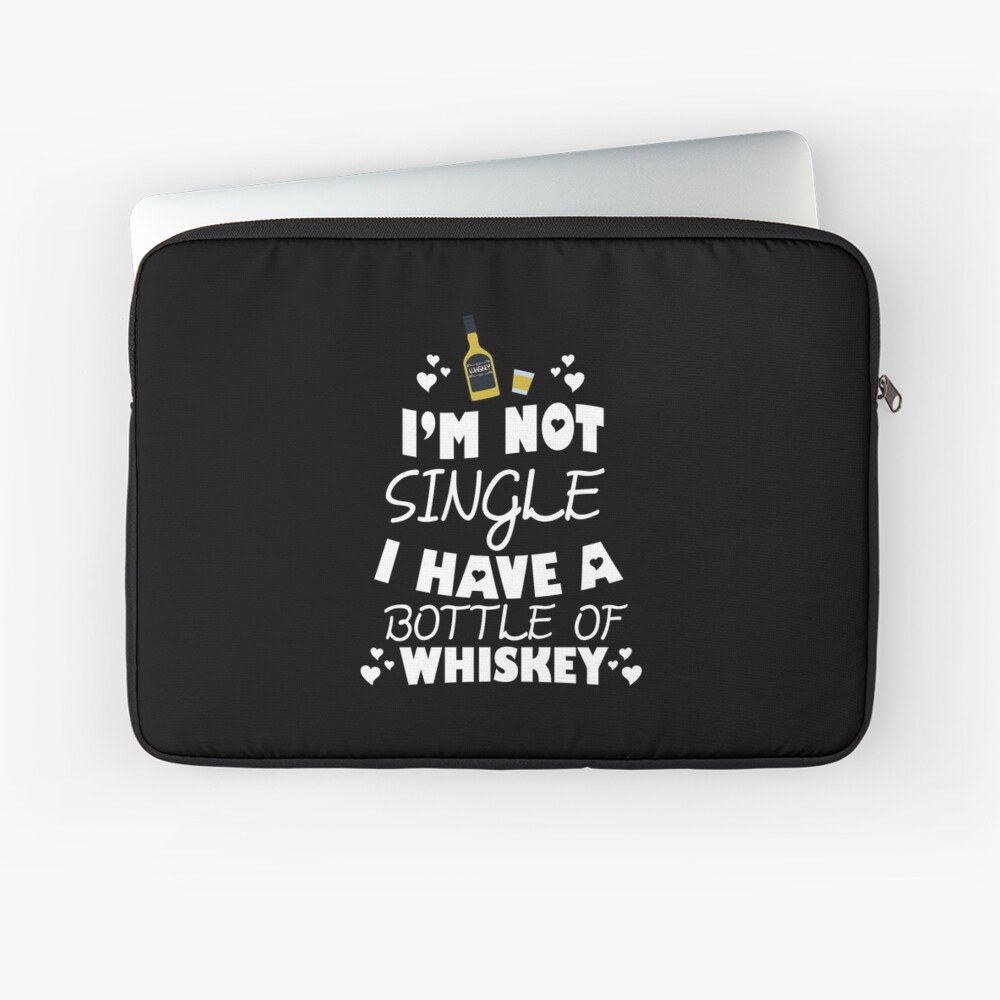 Coque Et Skin Adhesive Ipad Je Ne Suis Pas Celibataire J Ai Une Bouteille De Whiskey Citation Drole T Shirt Par Allsortsmarket Redbubble