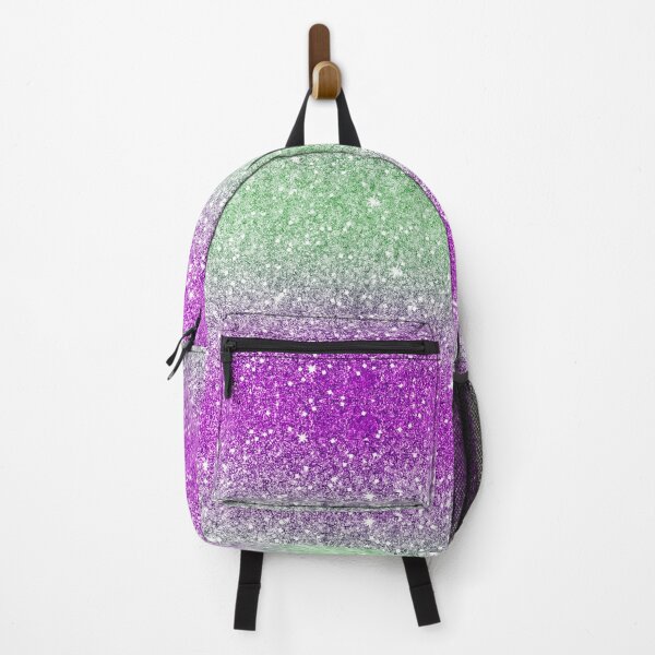Item preview, Party Collection, Glitter, Shiny, Shimmery, sparkle silver, purple and green print designed and sold by RSDigitalPrintDesign.