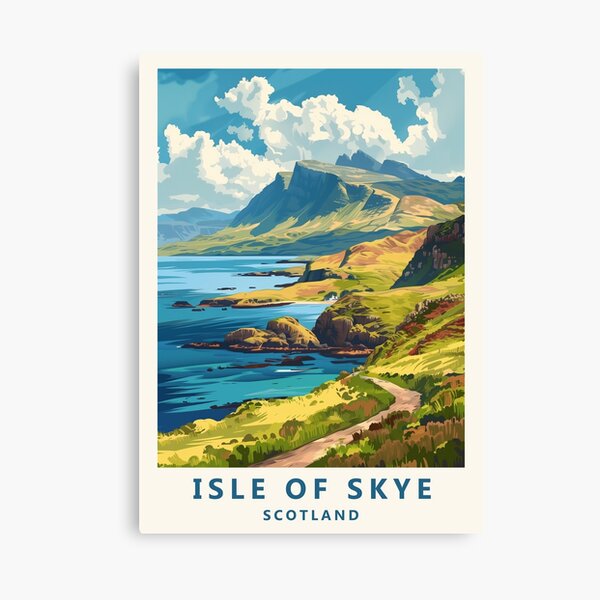 Item preview, Isle of Skye travel poster designed and sold by JJAArt.