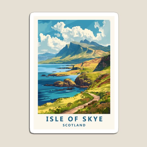 Item preview, Isle of Skye travel poster designed and sold by JJAArt.
