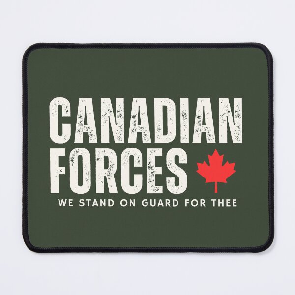 Item preview, Canadian Forces Simple Text We Stand On Guard Pride designed and sold by HowToCanadian.