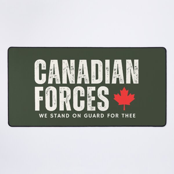 Item preview, Canadian Forces Simple Text We Stand On Guard Pride designed and sold by HowToCanadian.