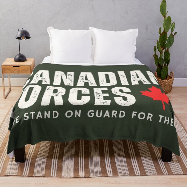 Item preview, Canadian Forces Simple Text We Stand On Guard Pride designed and sold by HowToCanadian.