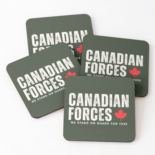 Item preview, Canadian Forces Simple Text We Stand On Guard Pride designed and sold by HowToCanadian.