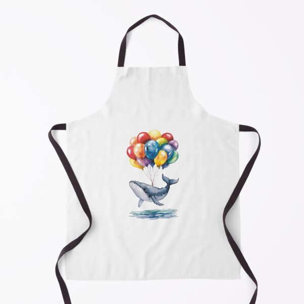 Item preview, Whale with balloons in the air designed and sold by ArtandSmile.