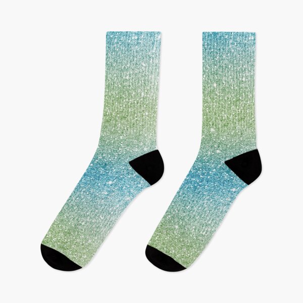 Item preview, Green & Blue Party Collection, Glitter, Shiny, Shimmery, sparkle silver or gray print  designed and sold by RSDigitalPrintDesign.