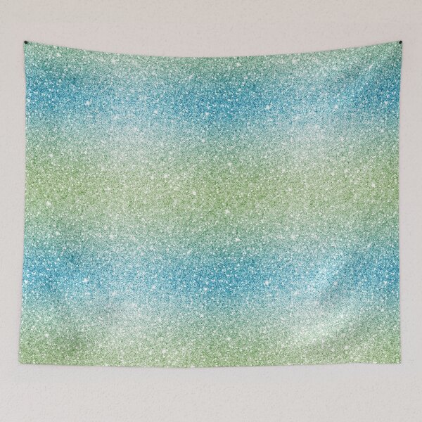 Item preview, Green & Blue Party Collection, Glitter, Shiny, Shimmery, sparkle silver or gray print  designed and sold by RSDigitalPrintDesign.