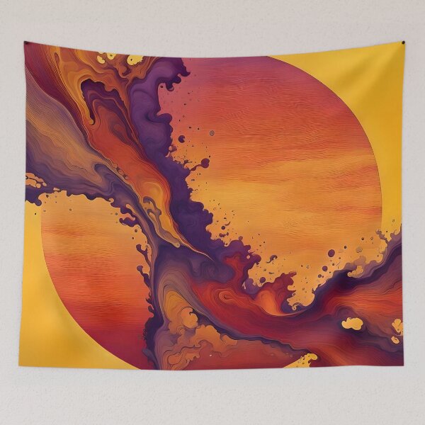 Item preview, Sunset Inferno: Dynamic Dutch Pour Sunset Sky designed and sold by AussieMuma.