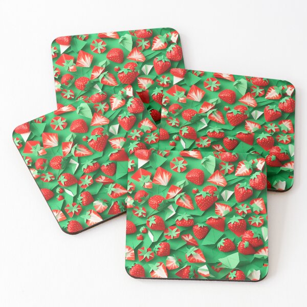 Item preview, origami Art - Strawberry Fields Forever: A Lush Harvest Haven designed and sold by ArtfulFolds.