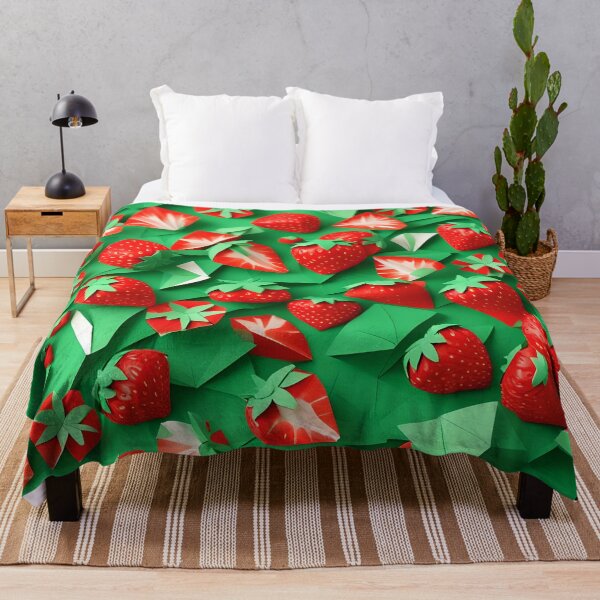 Item preview, origami Art - Strawberry Fields Forever: A Lush Harvest Haven designed and sold by ArtfulFolds.