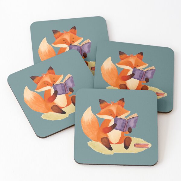 Item preview, Fox Reading a Book designed and sold by FarmOfCuties.