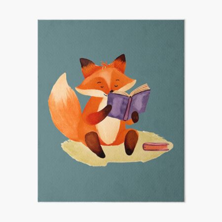 Item preview, Fox Reading a Book designed and sold by FarmOfCuties.