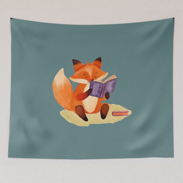 Item preview, Fox Reading a Book designed and sold by FarmOfCuties.