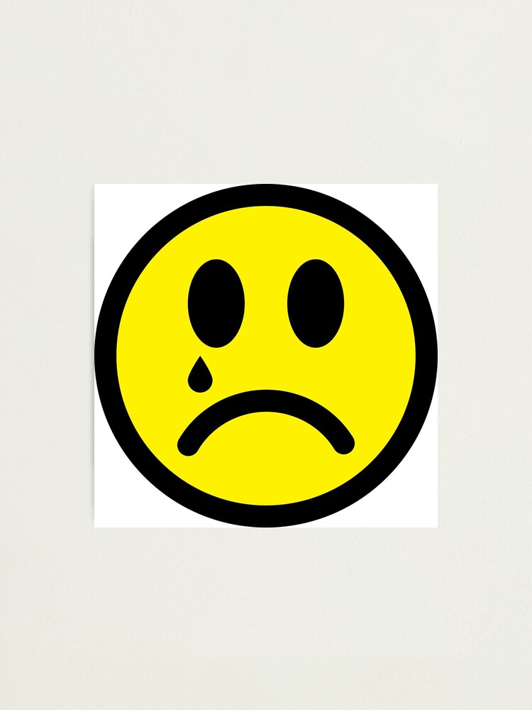 "Sehr trauriger Smiley" Fotodruck von Ukubach Redbubble