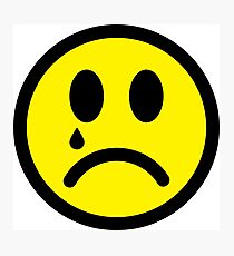 Very sad smiley Photographic Print