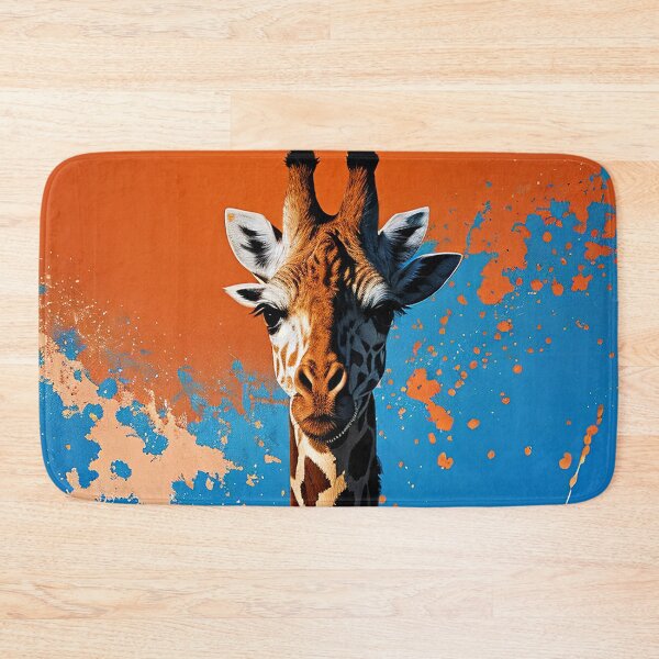 Item preview, Animals , Giraffe , Popart , Blue , Orange , anime posters , anime stickers designed and sold by fineartstyles4u.