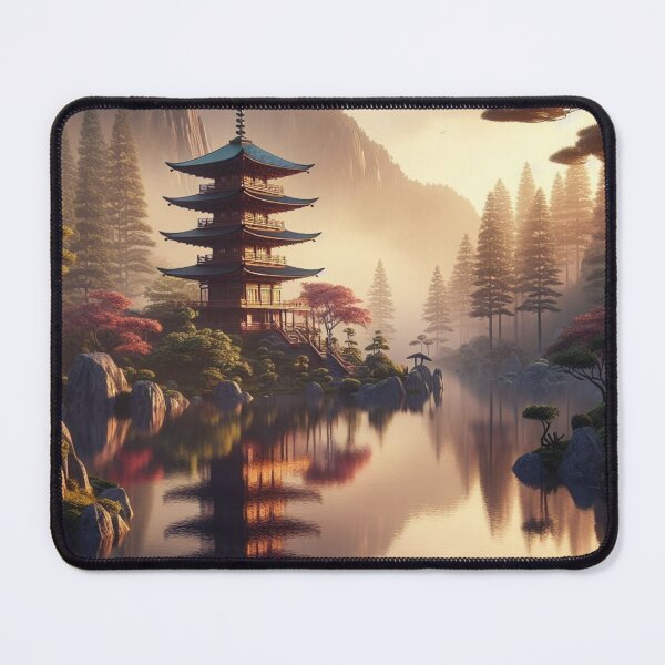 Item preview, Eastern Vintage Landscape designed and sold by DeeCeeFashion.
