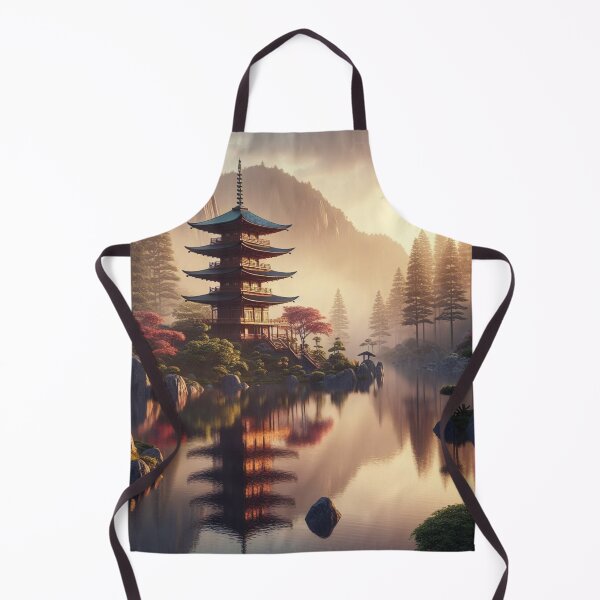 Item preview, Eastern Vintage Landscape designed and sold by DeeCeeFashion.