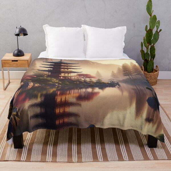 Item preview, Eastern Vintage Landscape designed and sold by DeeCeeFashion.