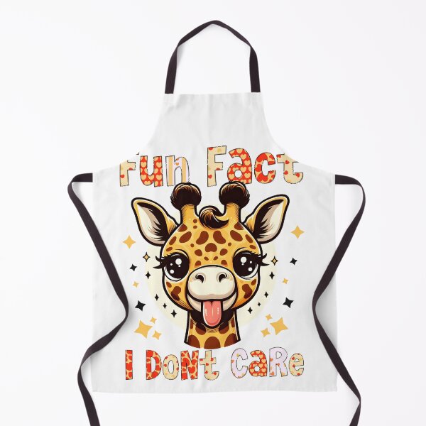 Item preview, cute giraffe fun fact I dont care designed and sold by ShawishArt.