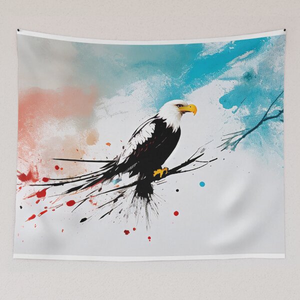 Item preview, Animals , Birds , Eagle , Popart , White , Blue , anime posters , anime stickers designed and sold by fineartstyles4u.