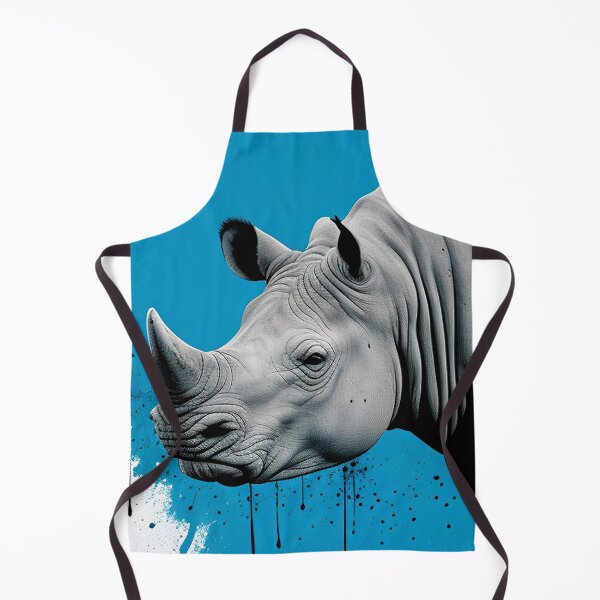 Item preview, Animals , Rhino , Popart , White , Blue , anime posters , anime stickers designed and sold by fineartstyles4u.