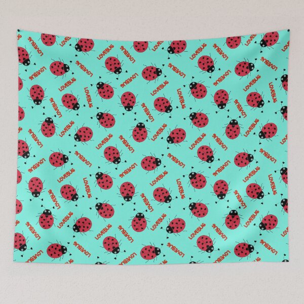 Item preview, Lovebug cute love ladybug seamless leaf bug lovebug  designed and sold by LUCKYHAPPYFINDS.