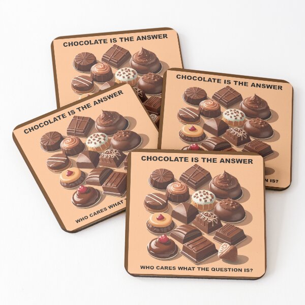 Item preview, CHOCOLATE IS THE ANSWER designed and sold by OCNau.