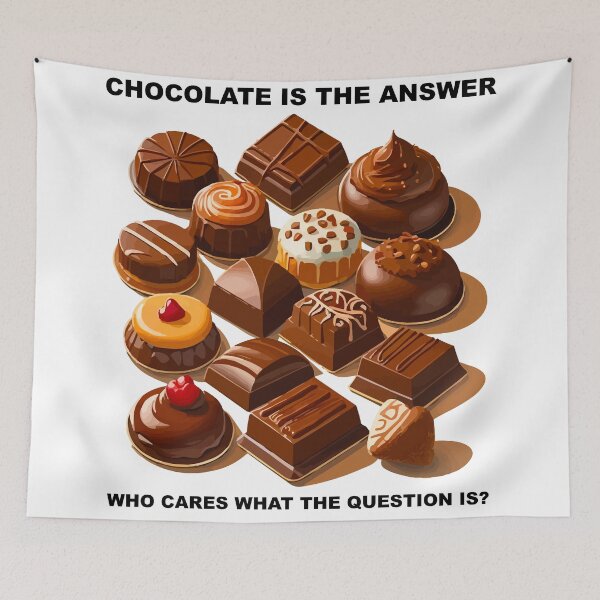 Item preview, CHOCOLATE IS THE ANSWER designed and sold by OCNau.
