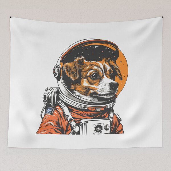 Item preview, Astronaut Dog Space designed and sold by NicolasGlowArt.