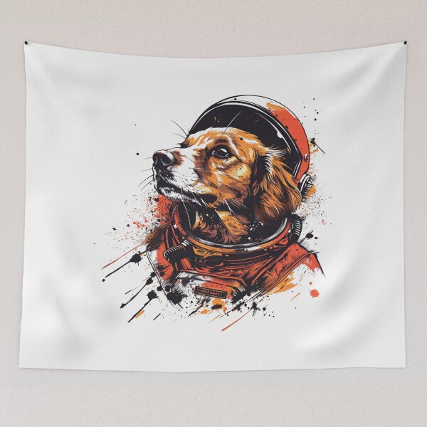 Item preview, Space Dog Astronaut designed and sold by NicolasGlowArt.