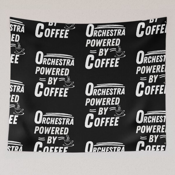 Item preview, Orquesta impulsada por el café designed and sold by annoying-shirts.