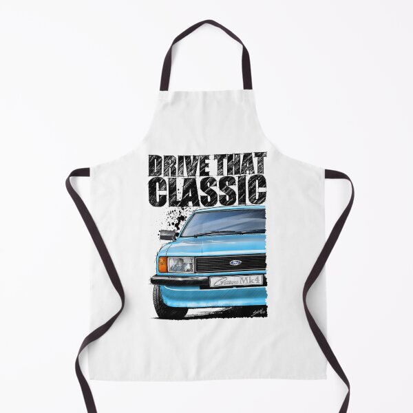 Item preview, Drive That Classic featuring the Iconic Ford Cortina Mk4 in light blue (Light Background) designed and sold by Petrolhead T-Shirts and Art.